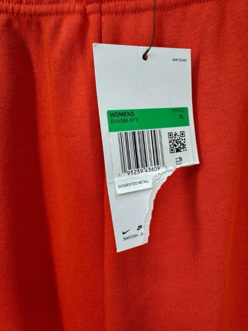 Nike Essential Fleece Sweatpants Womens XL Chile Red Tech Jogger Pants BV4089 - Picture 3 of 10